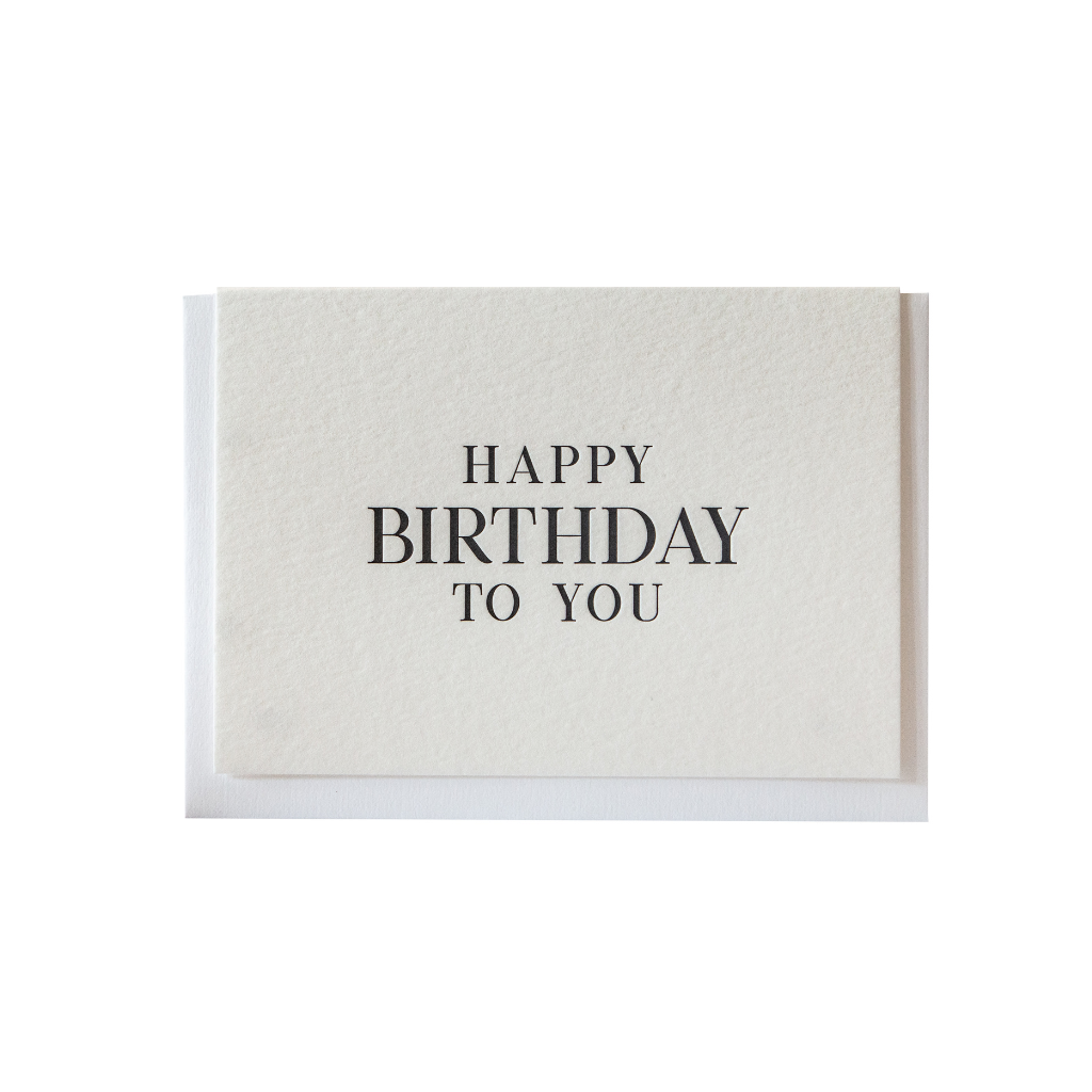 "Happy Birthday" Greeting Card