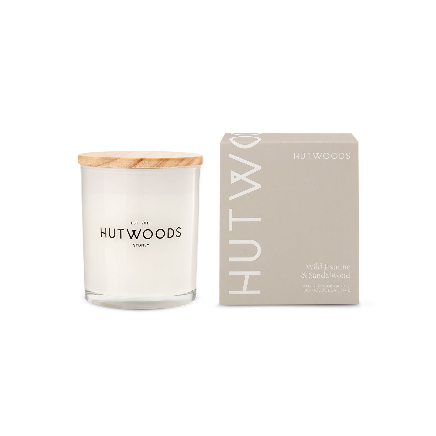 Wild Jasmine & Sandalwood Candle | Medium | 60+ Hours Burn Time