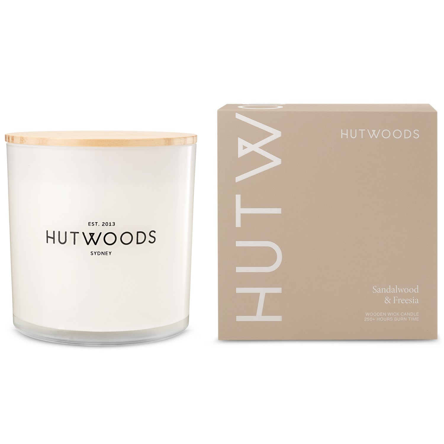 Sandalwood & Freesia Candle | Extra Large | 250+ Hours Burn Time