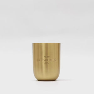 Cedar Leaf & Vanilla Bean Brass Vessel | Extra Large | 200+ Hours Burn Time